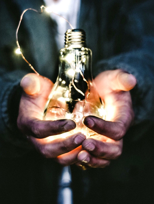 Lamp in hand
